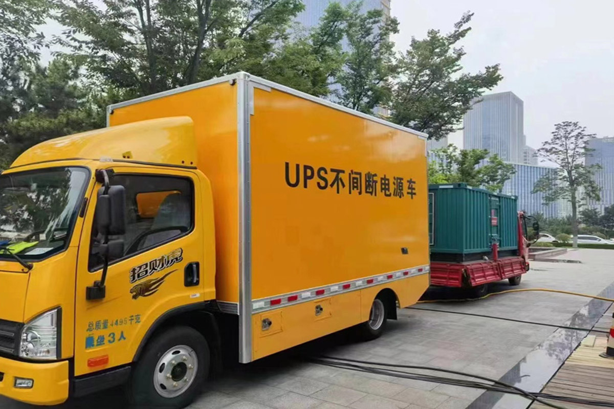 仁寿发电机租赁施工现场